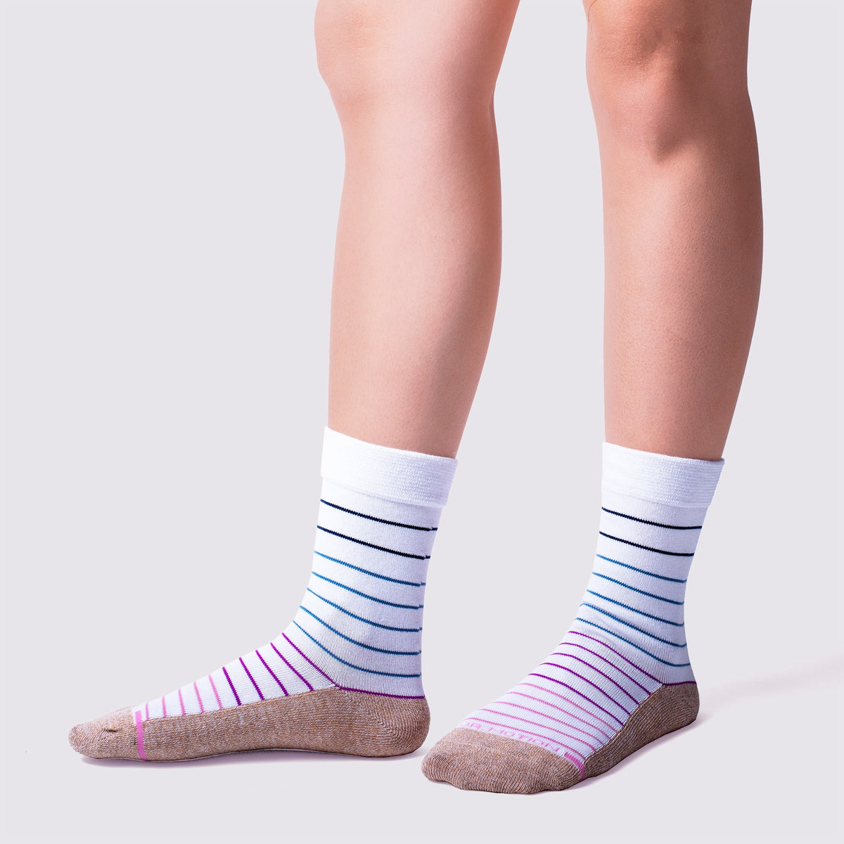 Pin Stripe - Diabetic Socks For Women | Dr. Motion