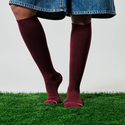 Basic Solid Bamboo - Knee-High Compression Socks For Women | Dr. Motion