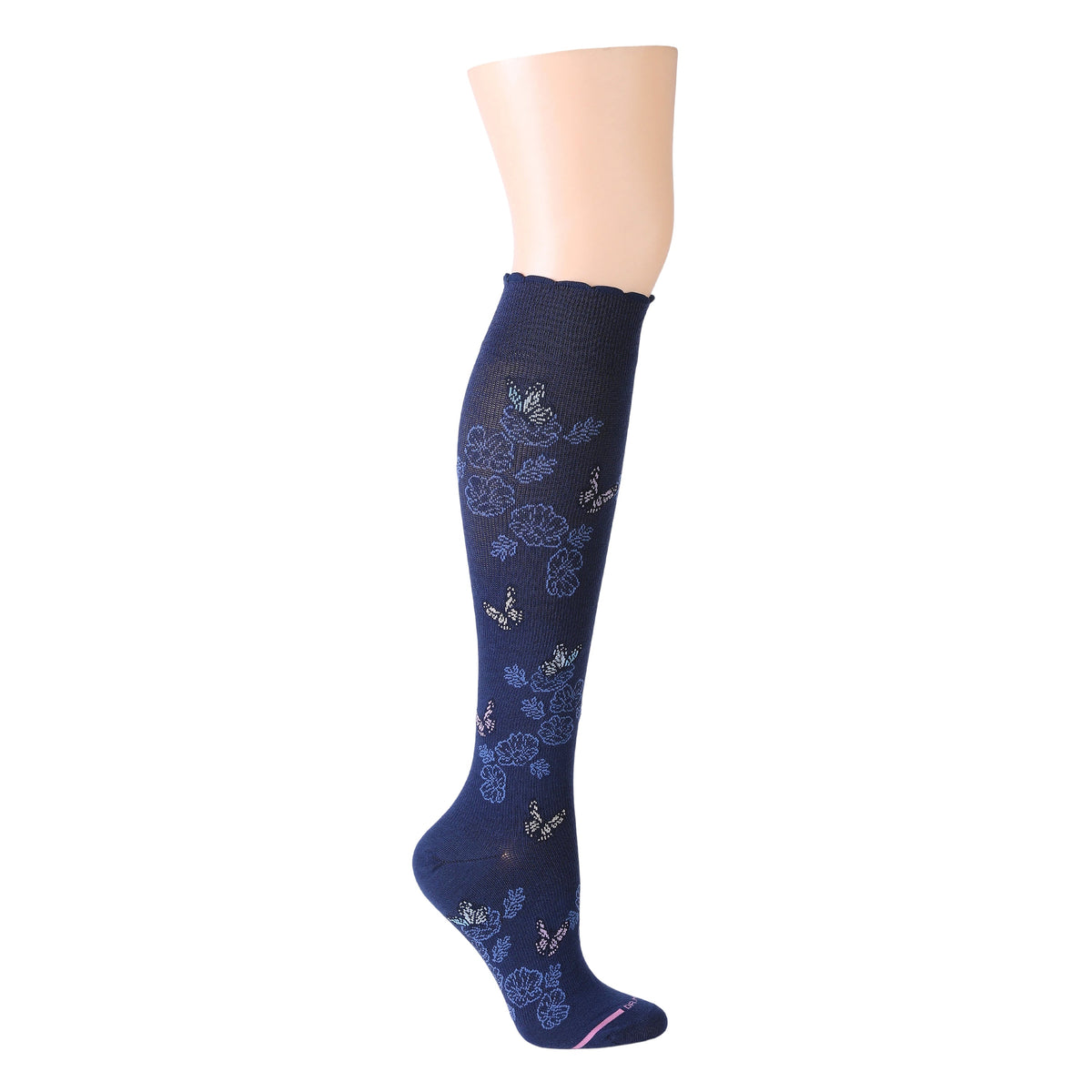 Whimsical Butterflies - Knee-High Compression Socks For Women | Dr. Motion