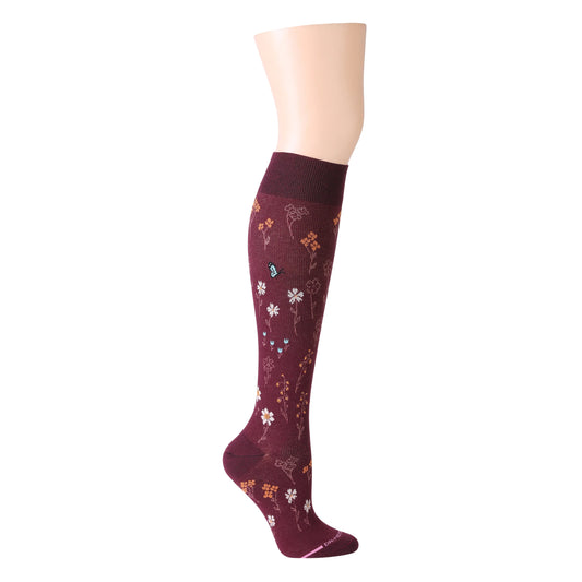 Alpine Garden - Knee-High Compression Socks For Women | Dr. Motion