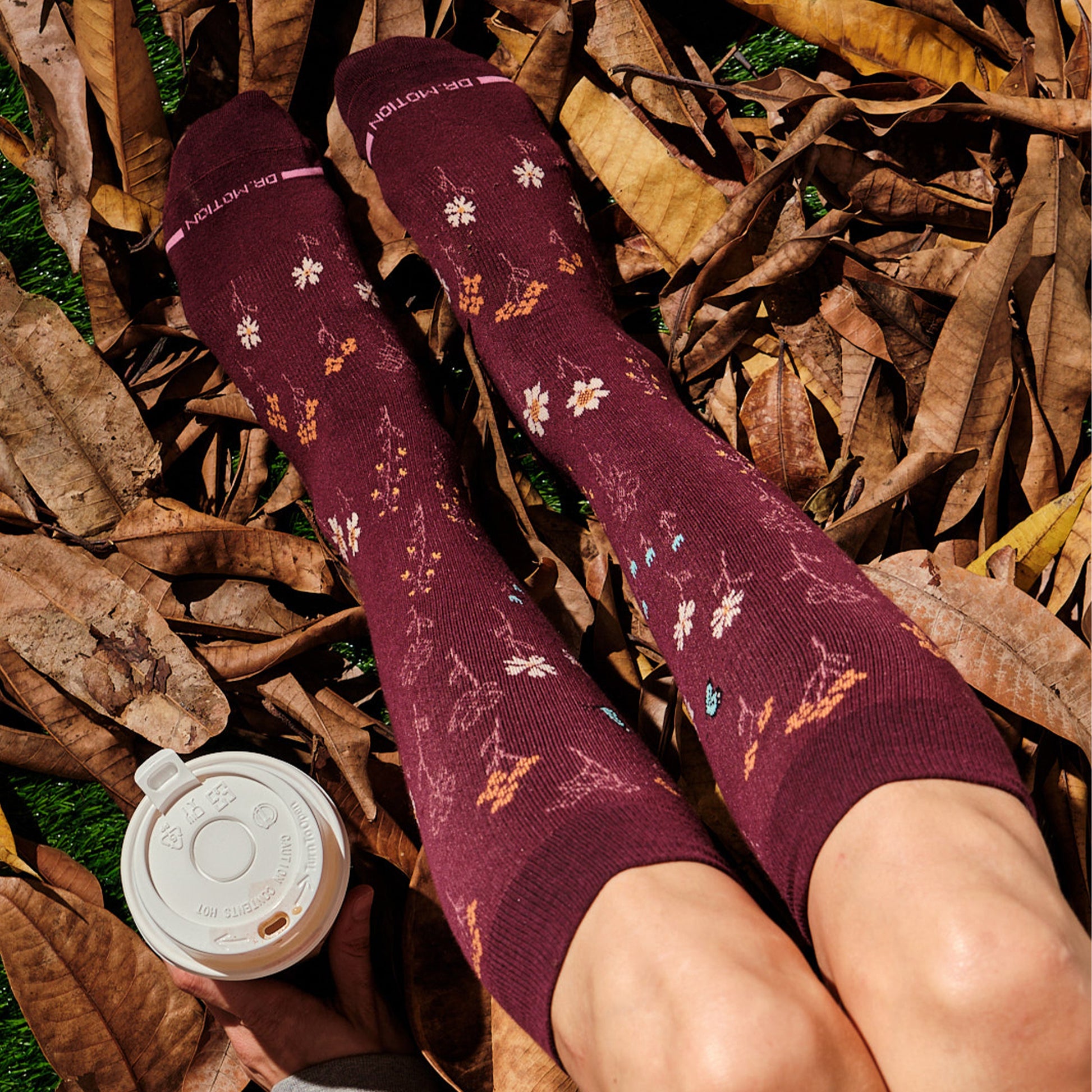 Alpine Garden - Knee-High Compression Socks For Women | Dr. Motion