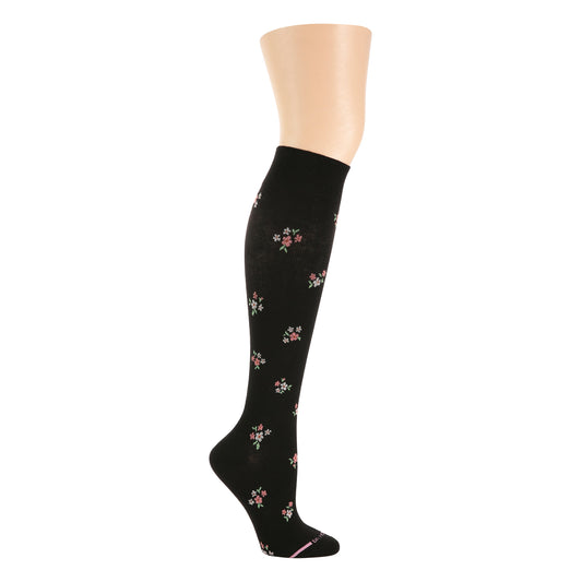 Ditsy Floral Bunch - Knee-High Compression Socks For Women | Dr. Motion