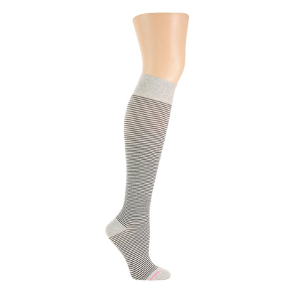 Microstripe - Knee-High Compression Socks For Women | Dr. Motion