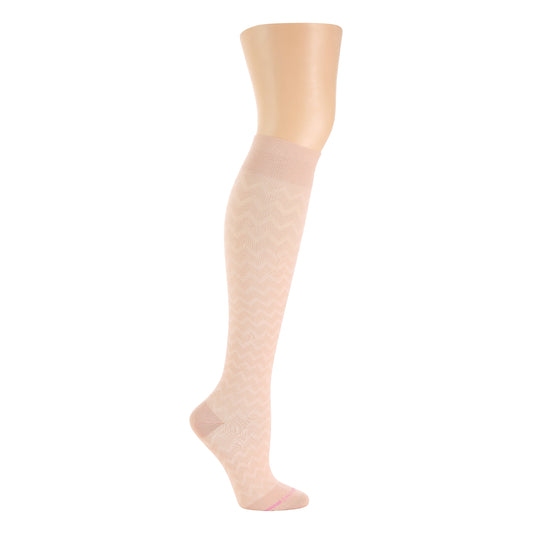 Drop Out Chevron - Knee-High Compression Socks For Women | Dr. Motion