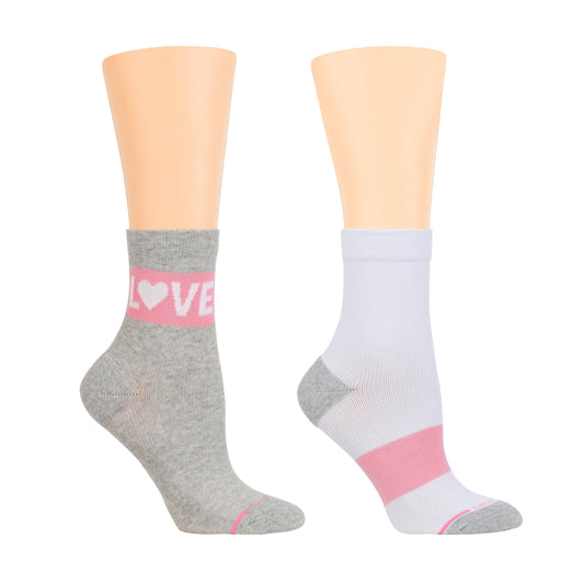 LOVE - Mid-Crew Compression Socks For Women | Dr. Motion