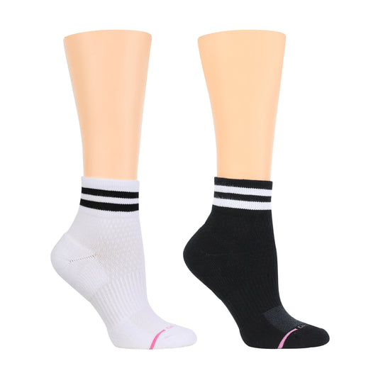 Varsity Stripe - Quarter Compression Socks For Women | Dr. Motion