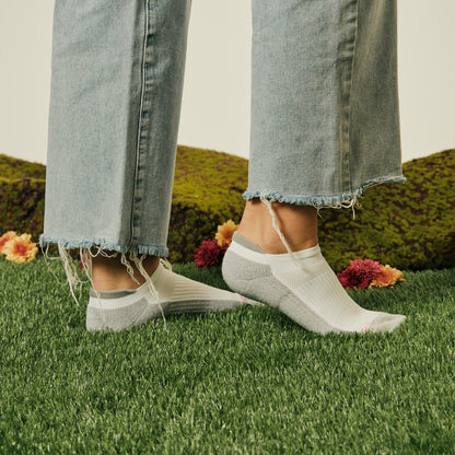 Big Pointelle Floral - Ankle Compression Socks For Women | Dr. Motion