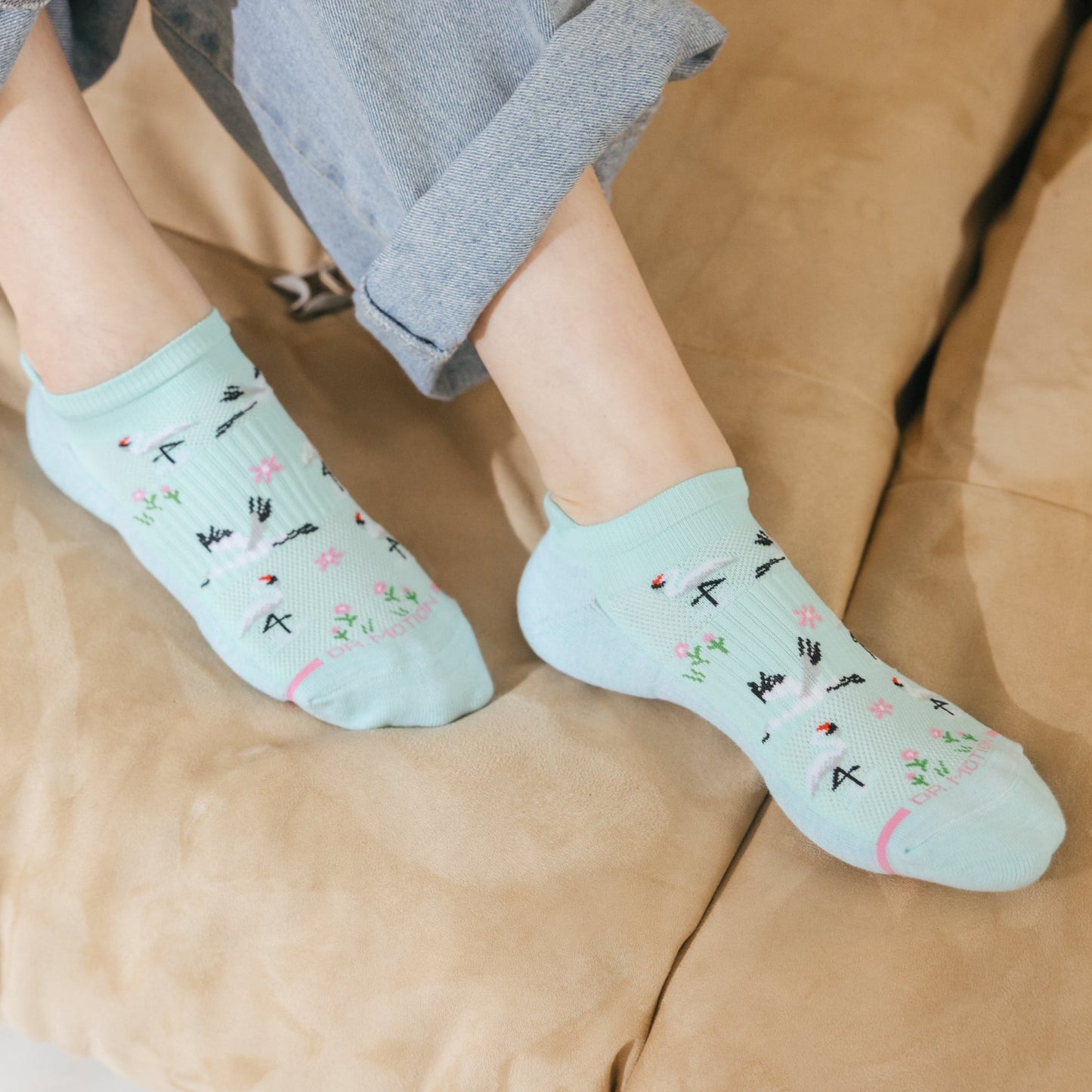 Whooping Cranes - Ankle Compression Socks For Women | Dr. Motion