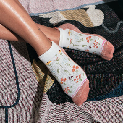 Wildflowers - Ankle Compression Socks For Women | Dr. Motion