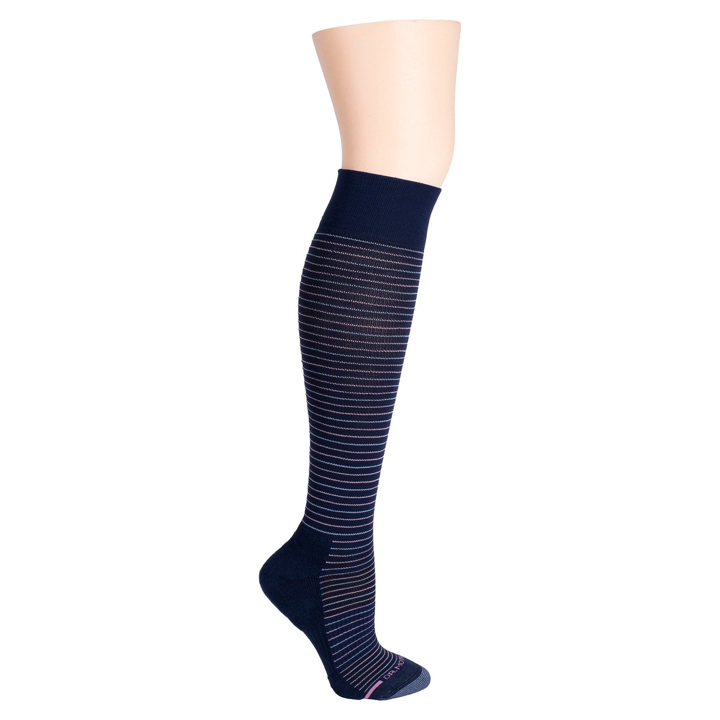 Tri-Color Stripe - Knee-High Compression Socks For Women | Dr. Motion