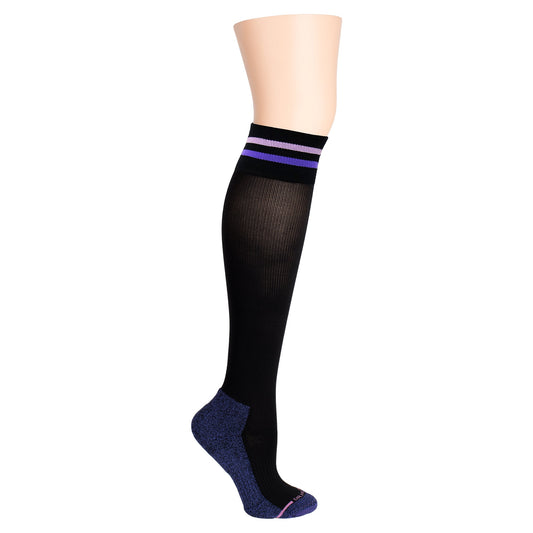 Cuff Stripe - Knee-High Compression Socks For Women | Dr. Motion