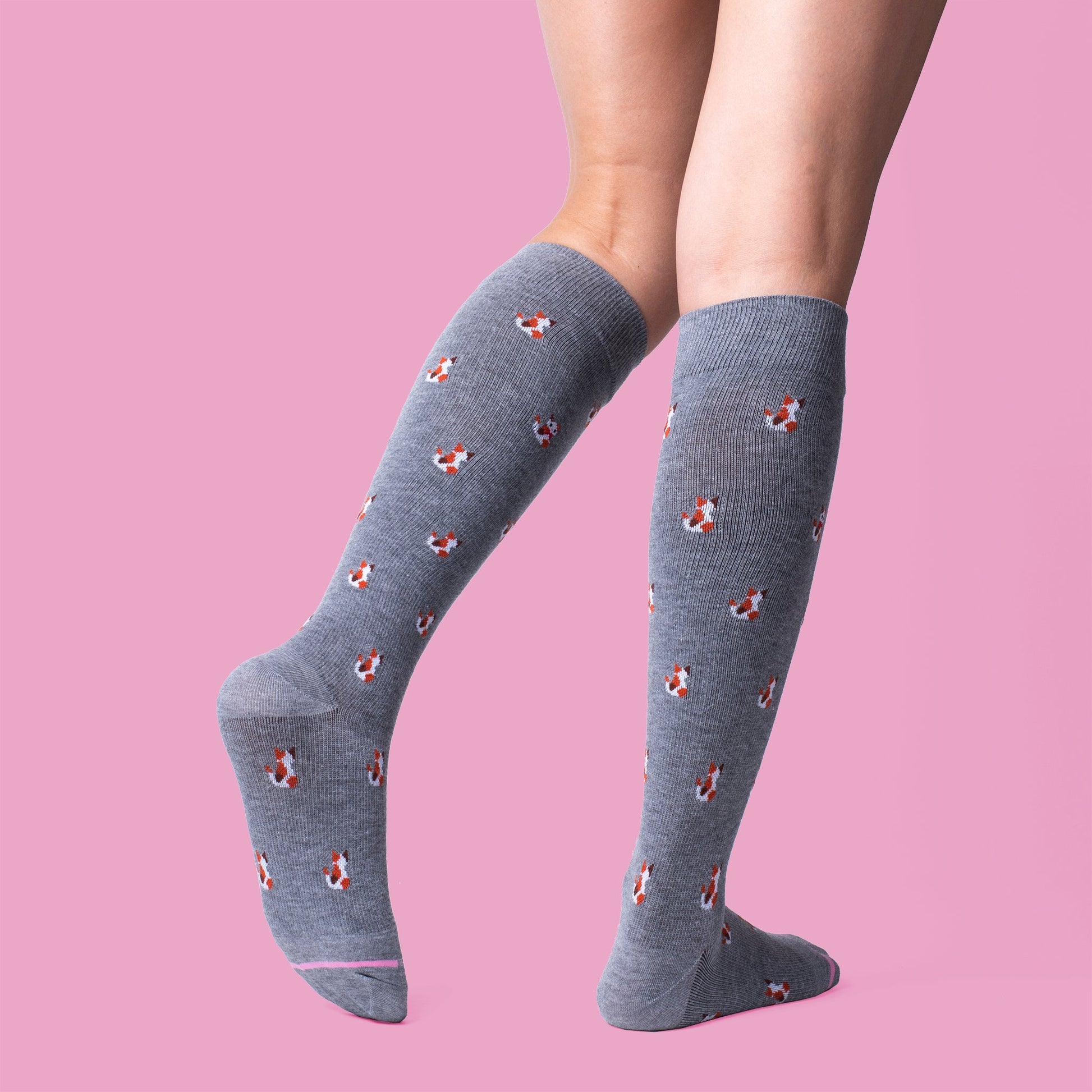 Cats - Knee-High Compression Socks For Women | Dr. Motion