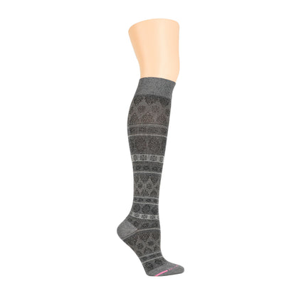 Striped Pattern - Knee-High Compression Socks For Women | Dr. Motion