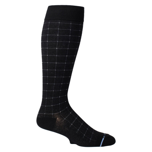 Pin Dot Grid - Knee-High Compression Socks For Men | Dr. Motion