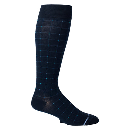 Pin Dot Grid - Knee-High Compression Socks For Men | Dr. Motion