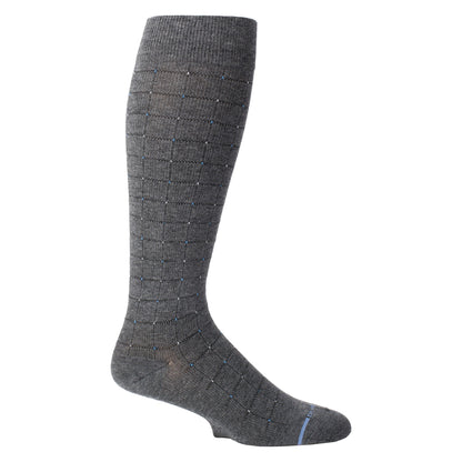 Pin Dot Grid - Knee-High Compression Socks For Men | Dr. Motion