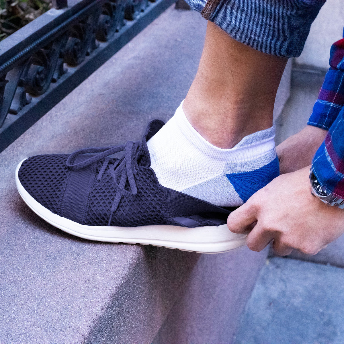 Ombre - Ankle Compression Socks For Men | Dr. Motion