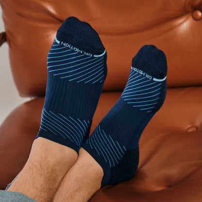 Diagonal - Ankle Compression Socks For Men | Dr. Motion