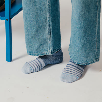 Contrast Stripe - Ankle Compression Socks For Men | Dr. Motion