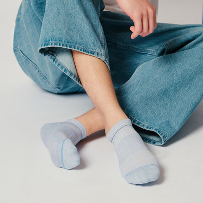 Contrast Stripe - Ankle Compression Socks For Men | Dr. Motion