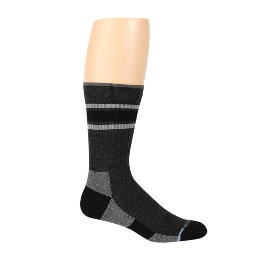 Varsity Top Stripe - Compression Outdoor Medium Weight Crew For Men | Dr. Motion
