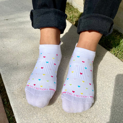Hearts - Ankle Compression Socks For Women | Dr. Motion