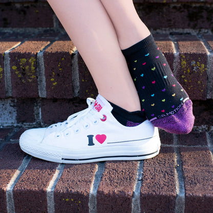 Hearts - Ankle Compression Socks For Women | Dr. Motion