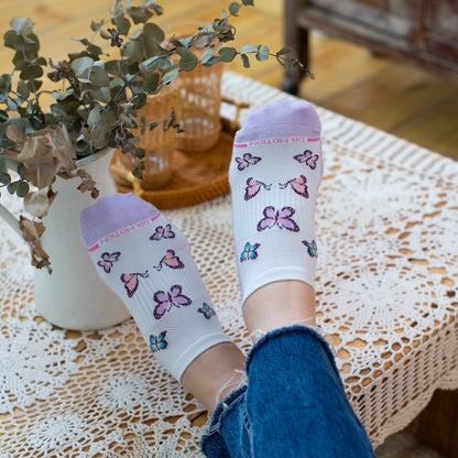 Butterfly - Ankle Compression Socks For Women | Dr. Motion