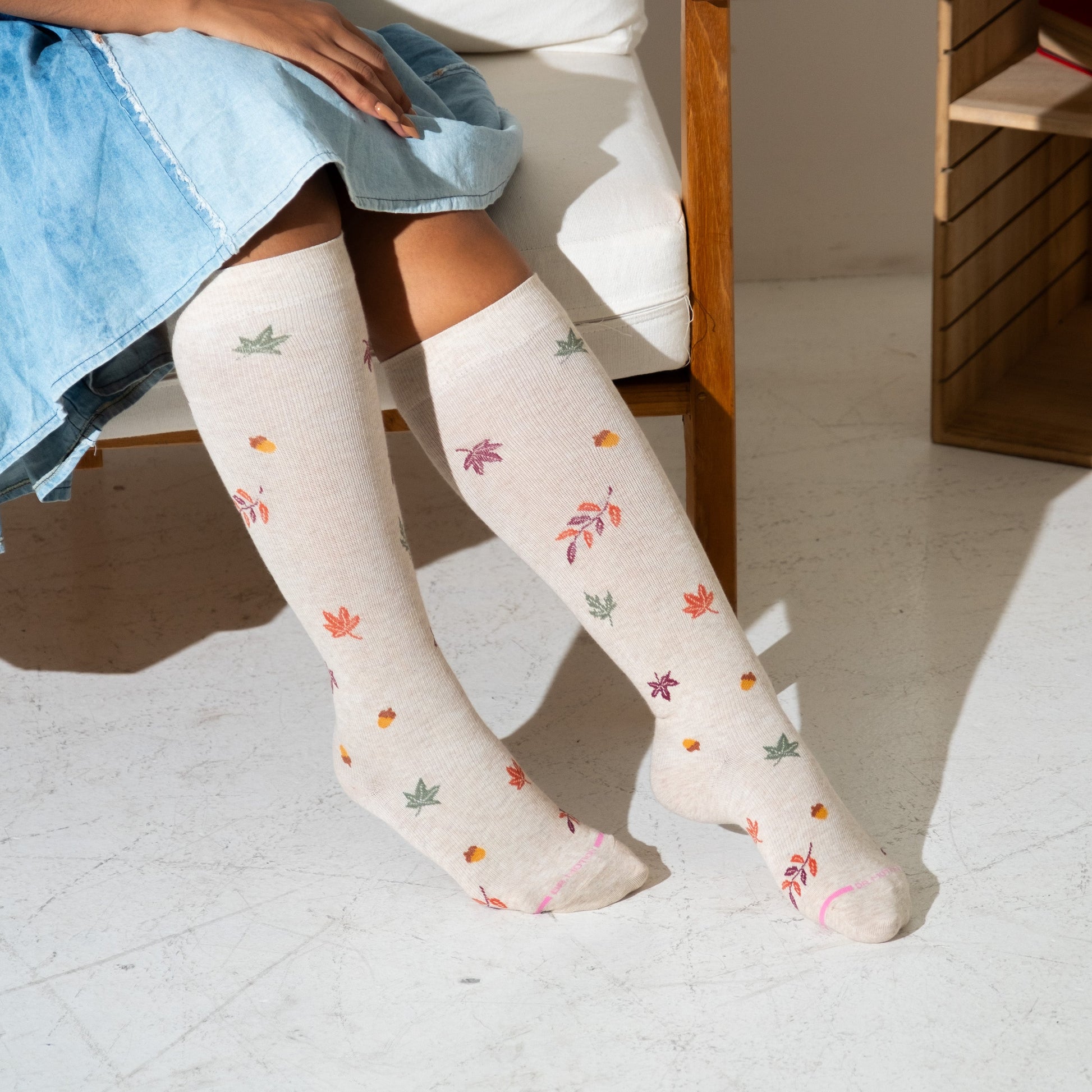 Fall Foliage - Knee-High Compression Socks For Women | Dr. Motion